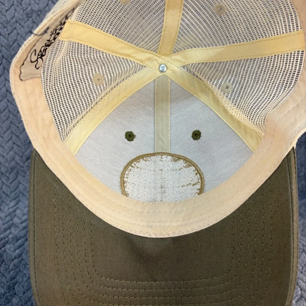 Zac Brown Band Trucker Hat Olive Green Cream Mountain Patch Snapback Cap
